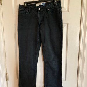 Women's Black Gap Boot Cut Stretch Jeans Size 8 Long